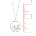 Boma Mountain and Gold Moon Necklace