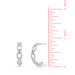 Boma Sterling Silver Organic Chain Hoop Earrings