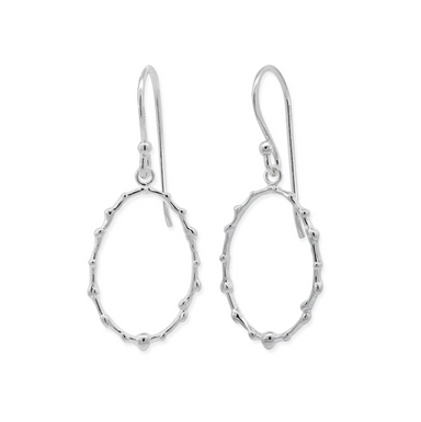 Boma Oval Vine Sterling Silver Earrings