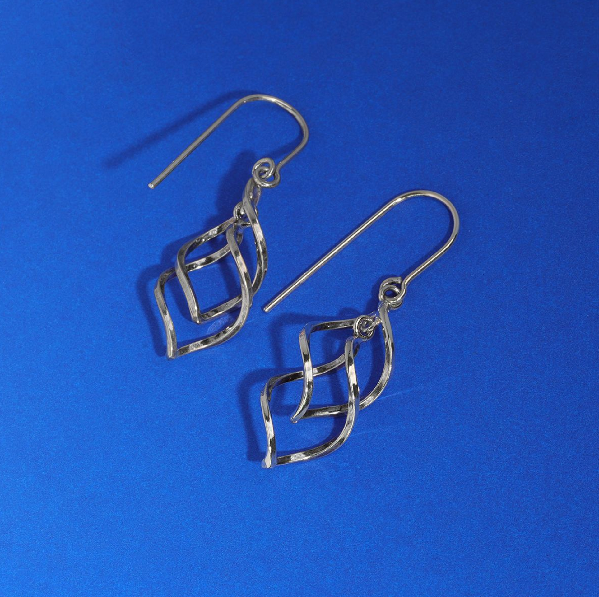 Boma Spiral Ribbon Drop Earrings