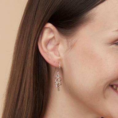 Boma Spiral Ribbon Drop Earrings