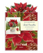 Birch Poinsettia Mini Pop Up Greeting Card