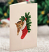 Meowy Christmas Tree Mini Pop Up Greeting Card