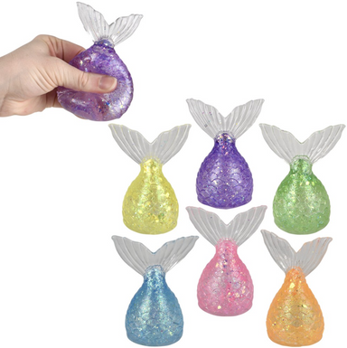 TTN 4" Squeezy Sugar Mermaid Tail (Single) - Random Color