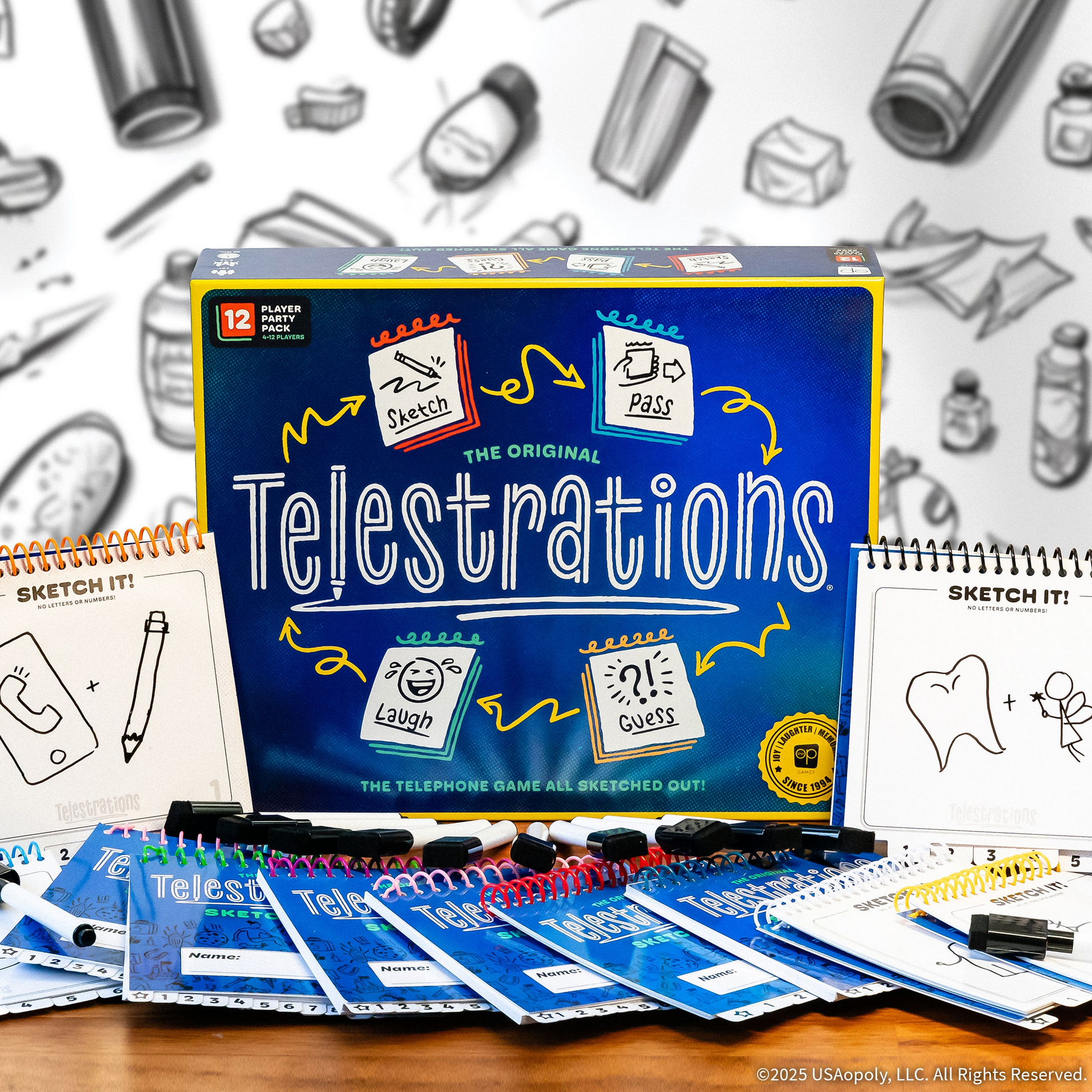 USAO Telestrations - 12 Player Party Pack - Version 2