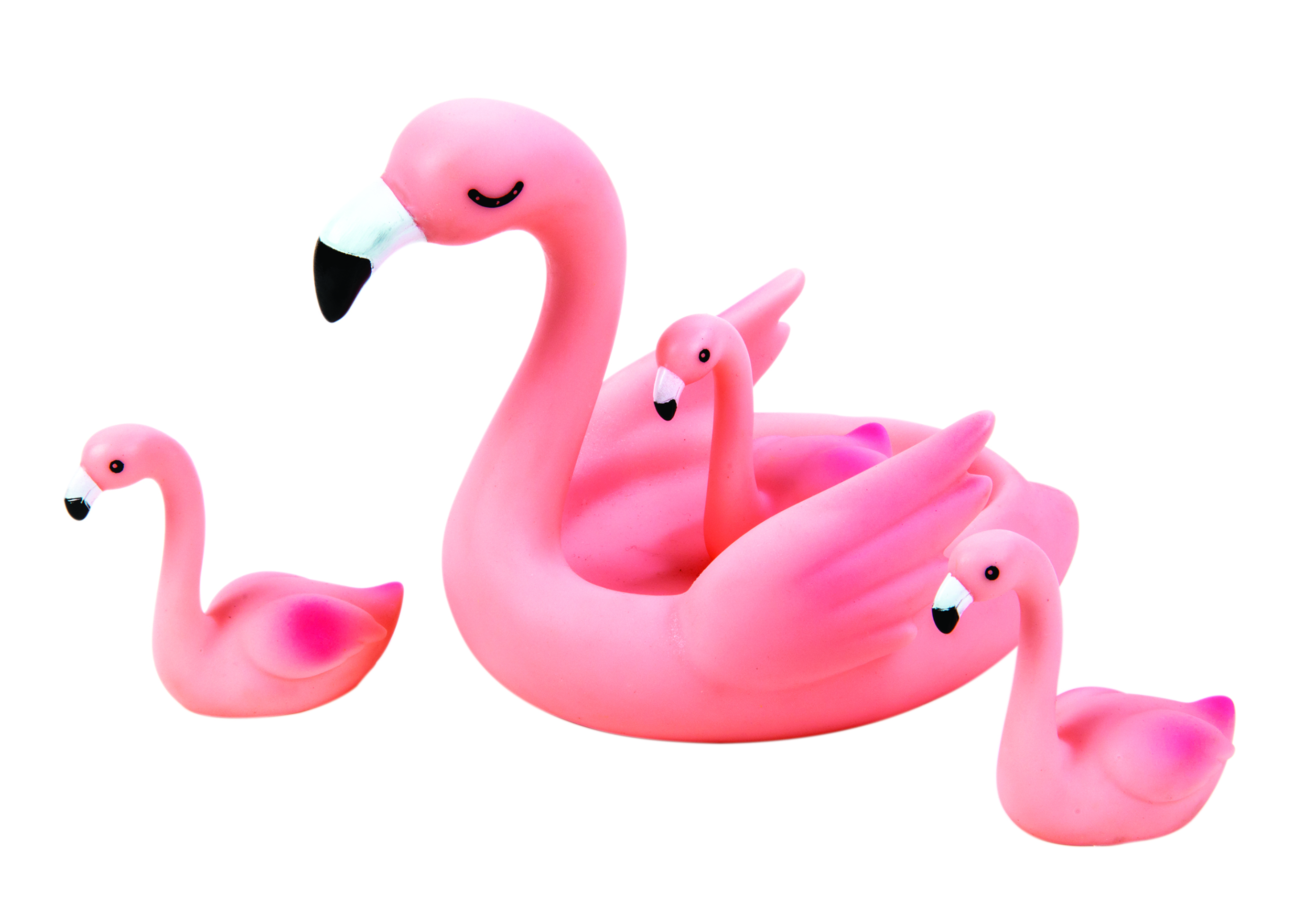 Flamingo Family Bath Toy