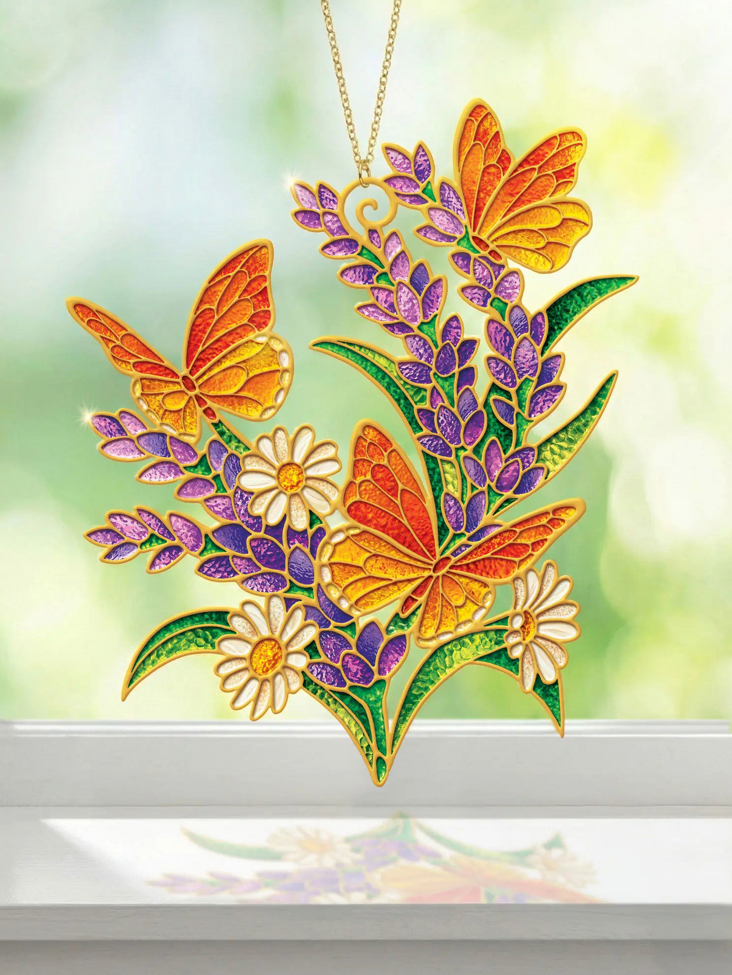 FRCC Lavender and Butterflies Suncatcher