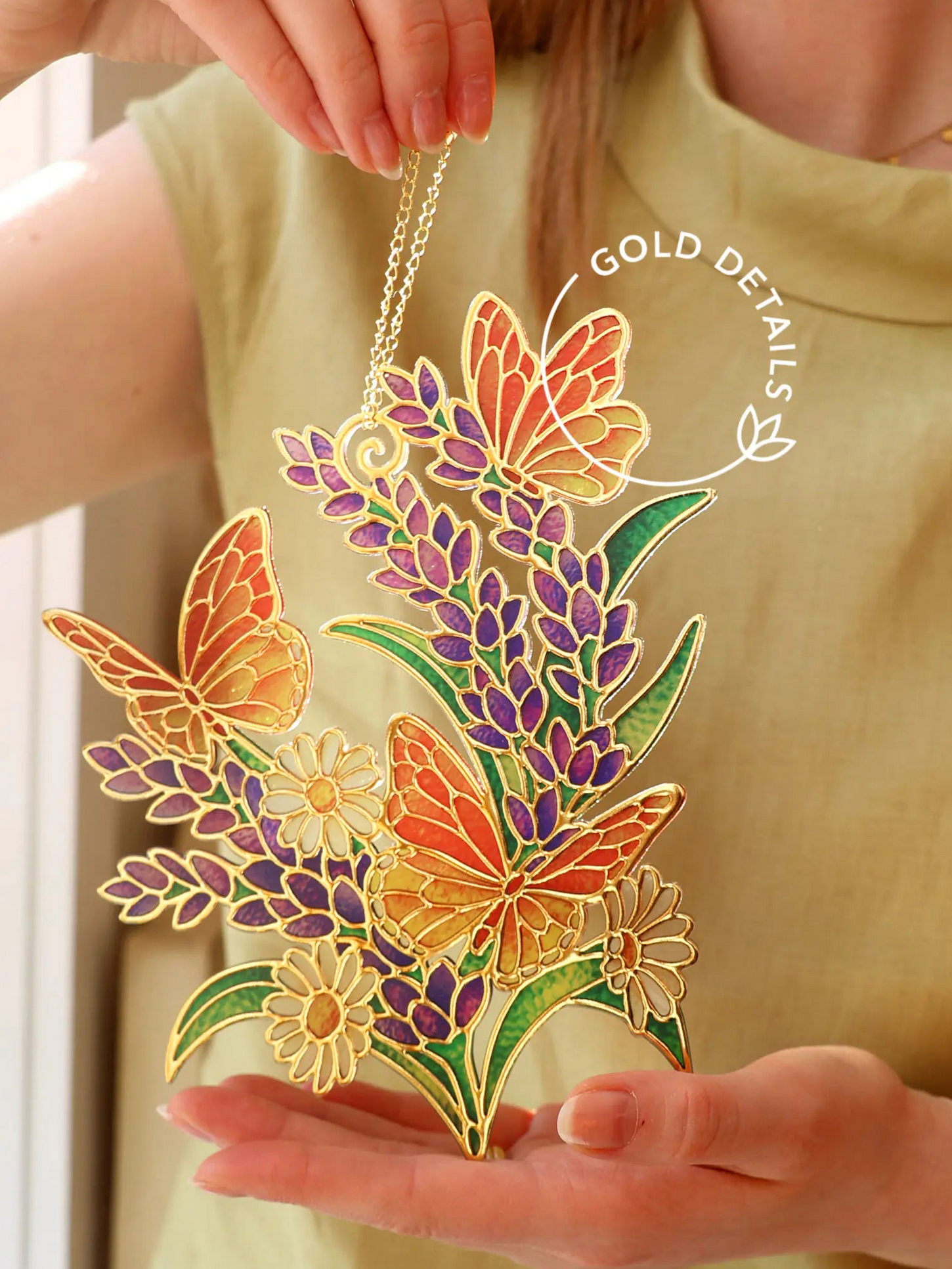 FRCC Lavender and Butterflies Suncatcher