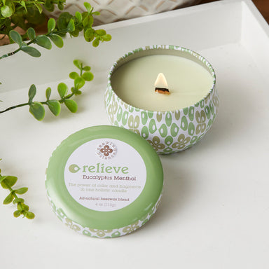 ROOT Seeking Balance Candle: Relieve Travel Tin