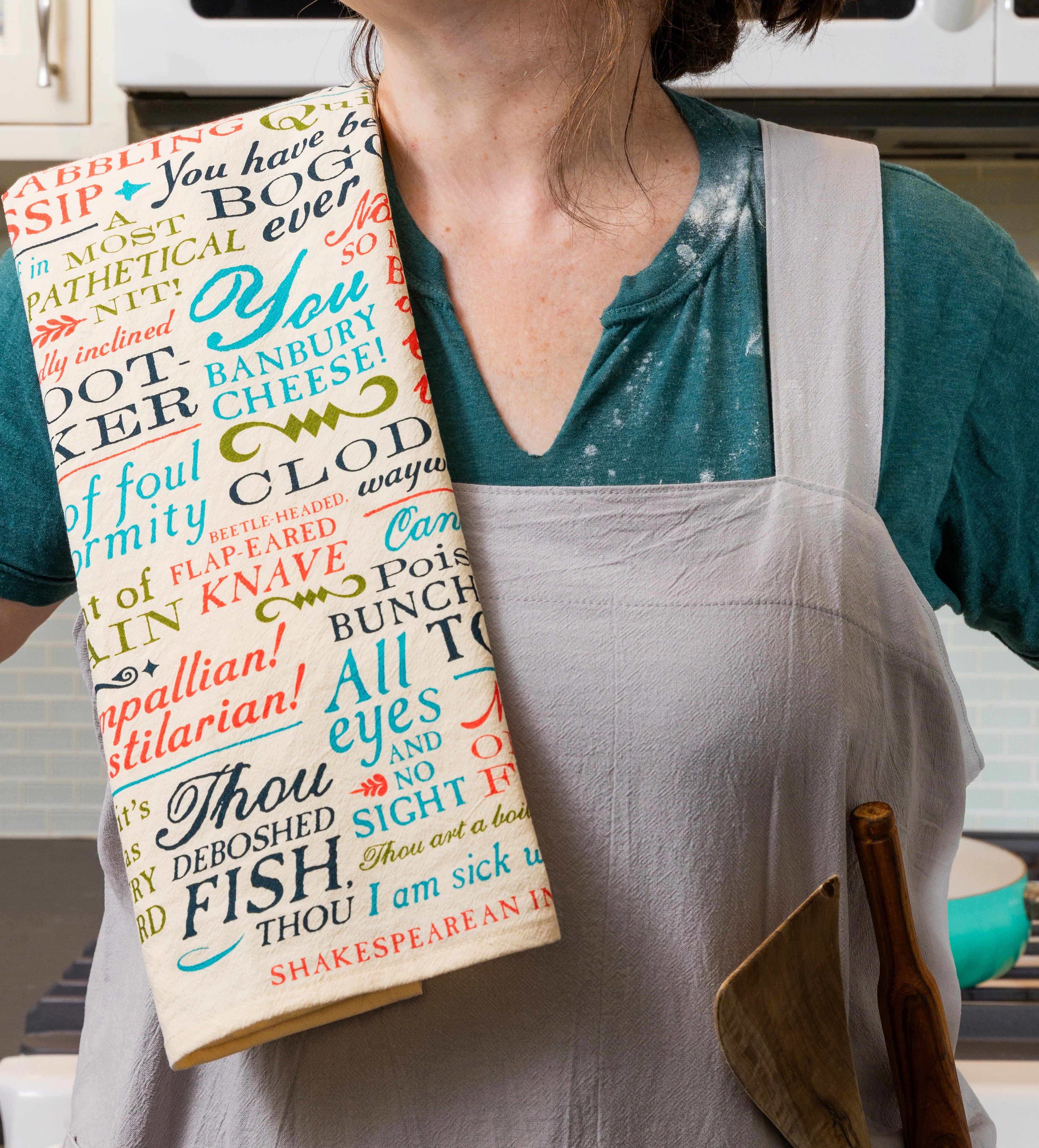 Shakespearean Insults Dish Towel