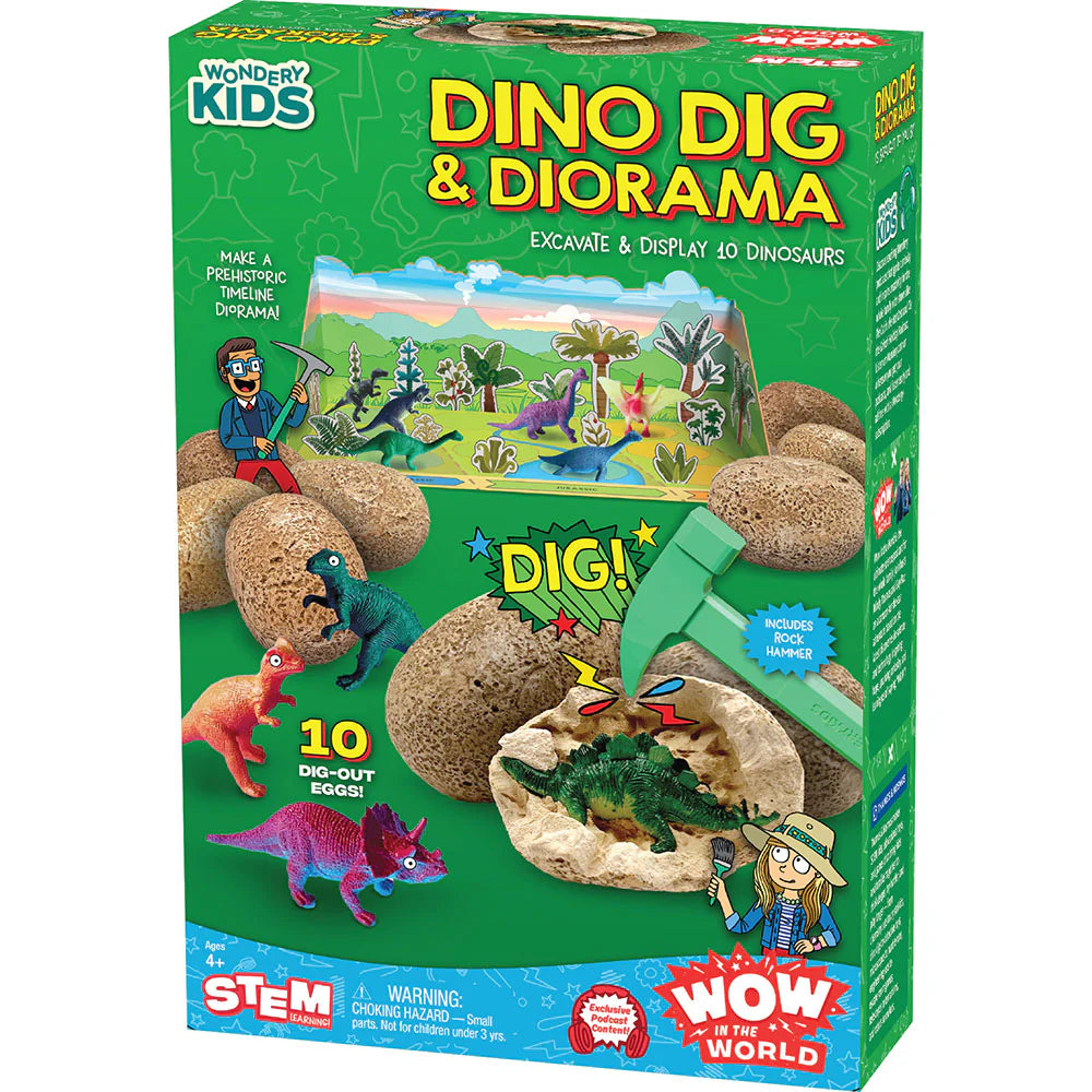 Dino Dig & Diorama - Excavate & Display 10 Dinosaurs
