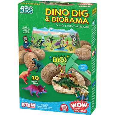 Dino Dig & Diorama - Excavate & Display 10 Dinosaurs
