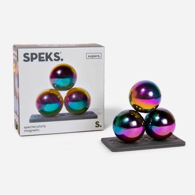 Speks Supers 33mm Magnet Balls Oil Slick - Set of 3