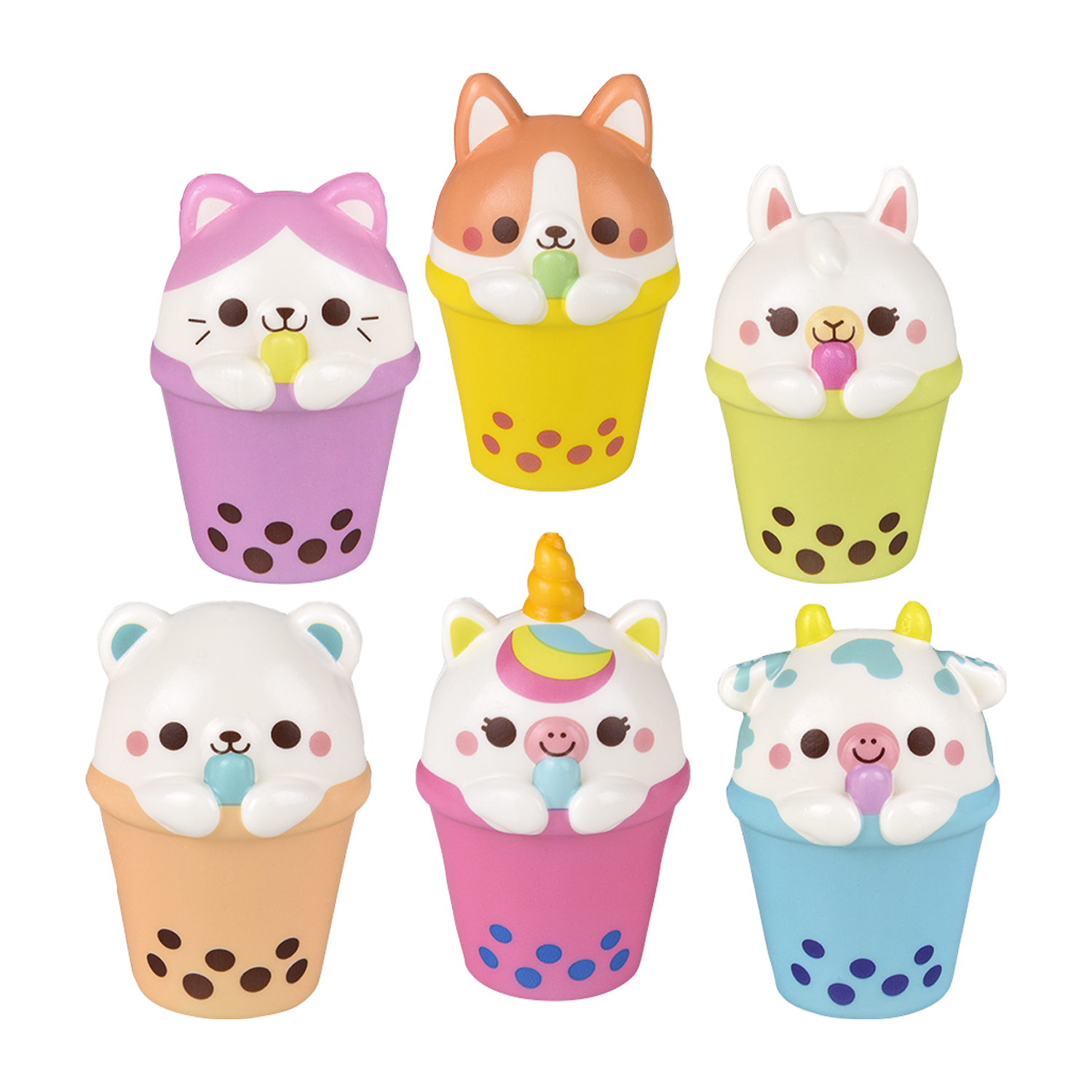 TTN Squish Bubble Tea Animal 4" (Single) - Random Color