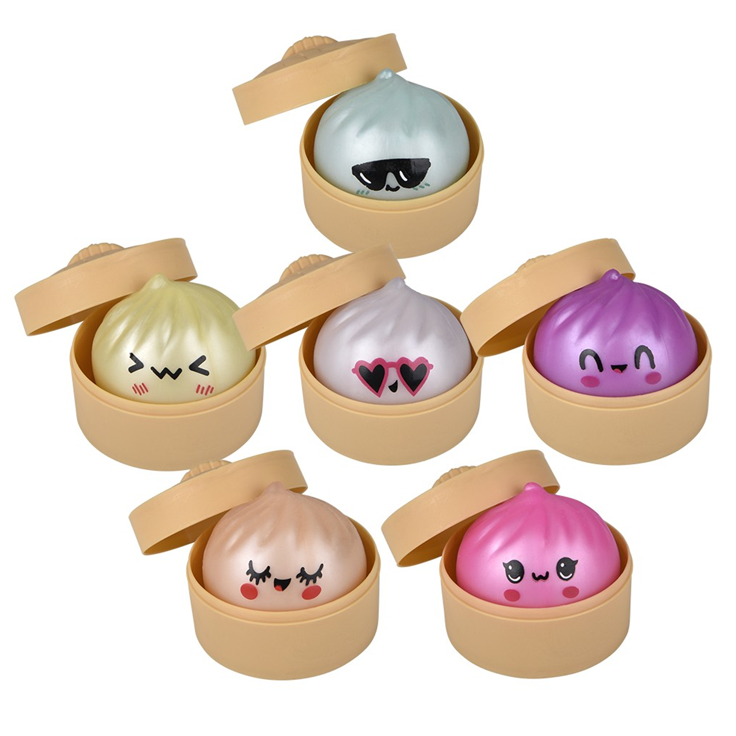 TTN Squish And Stretch Metallic Surprise Dumplings (Single) - Random Color