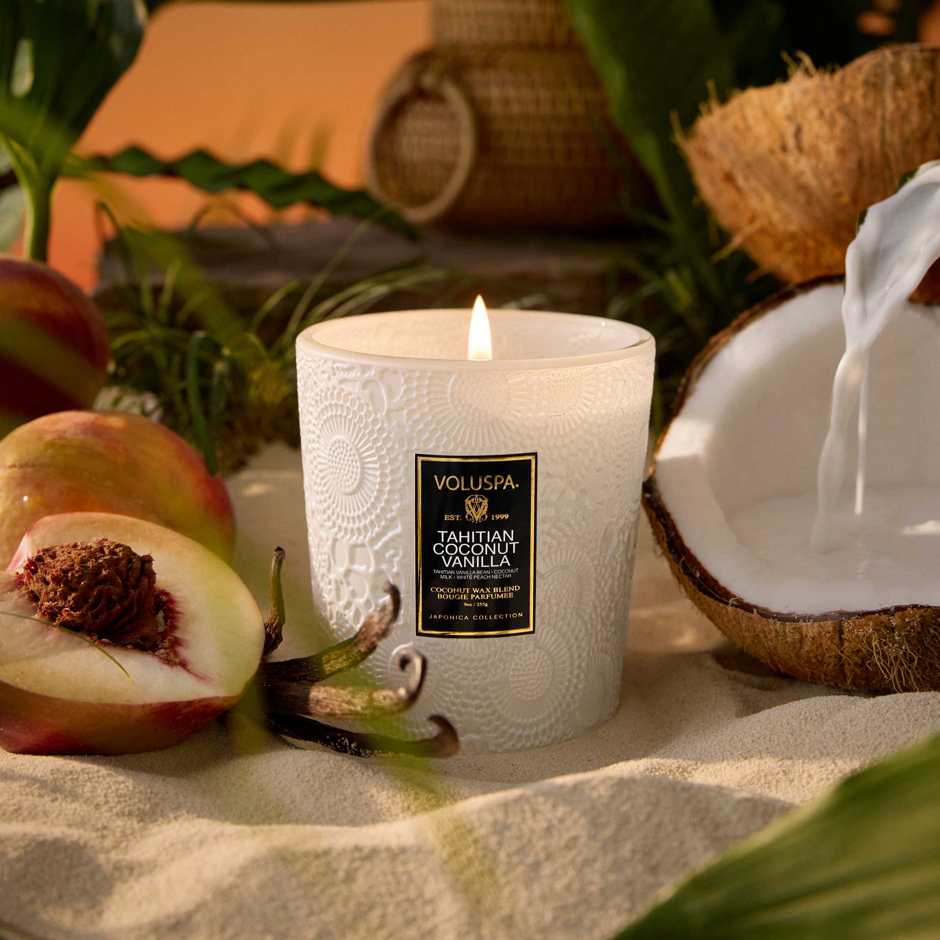 Voluspa Tahitian Coconut Vanilla Classic Candle