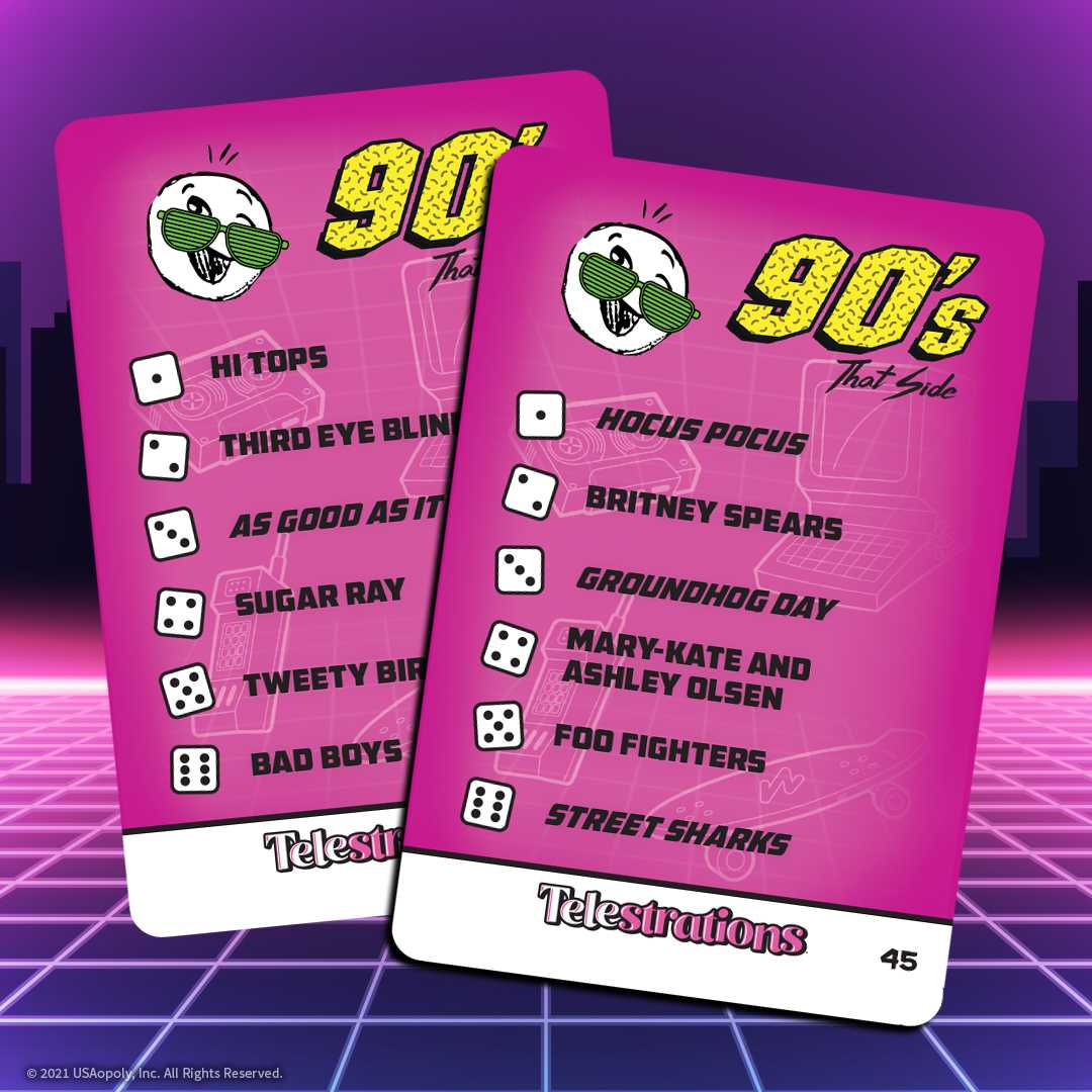 Telestrations 80's and 90's Expansion Pack