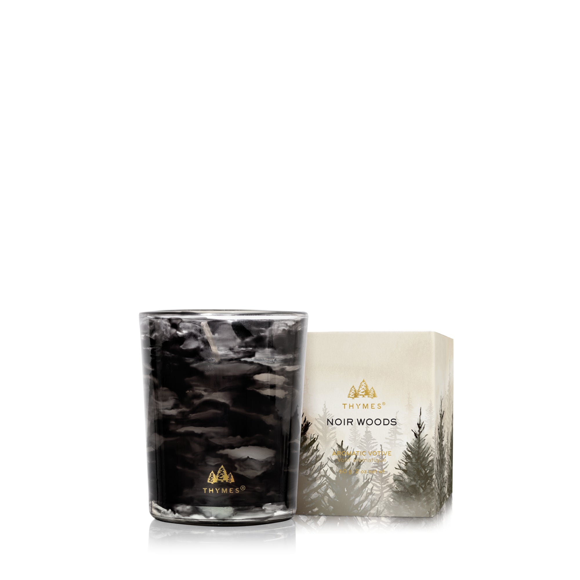 Thymes Noir Woods Votive Candle
