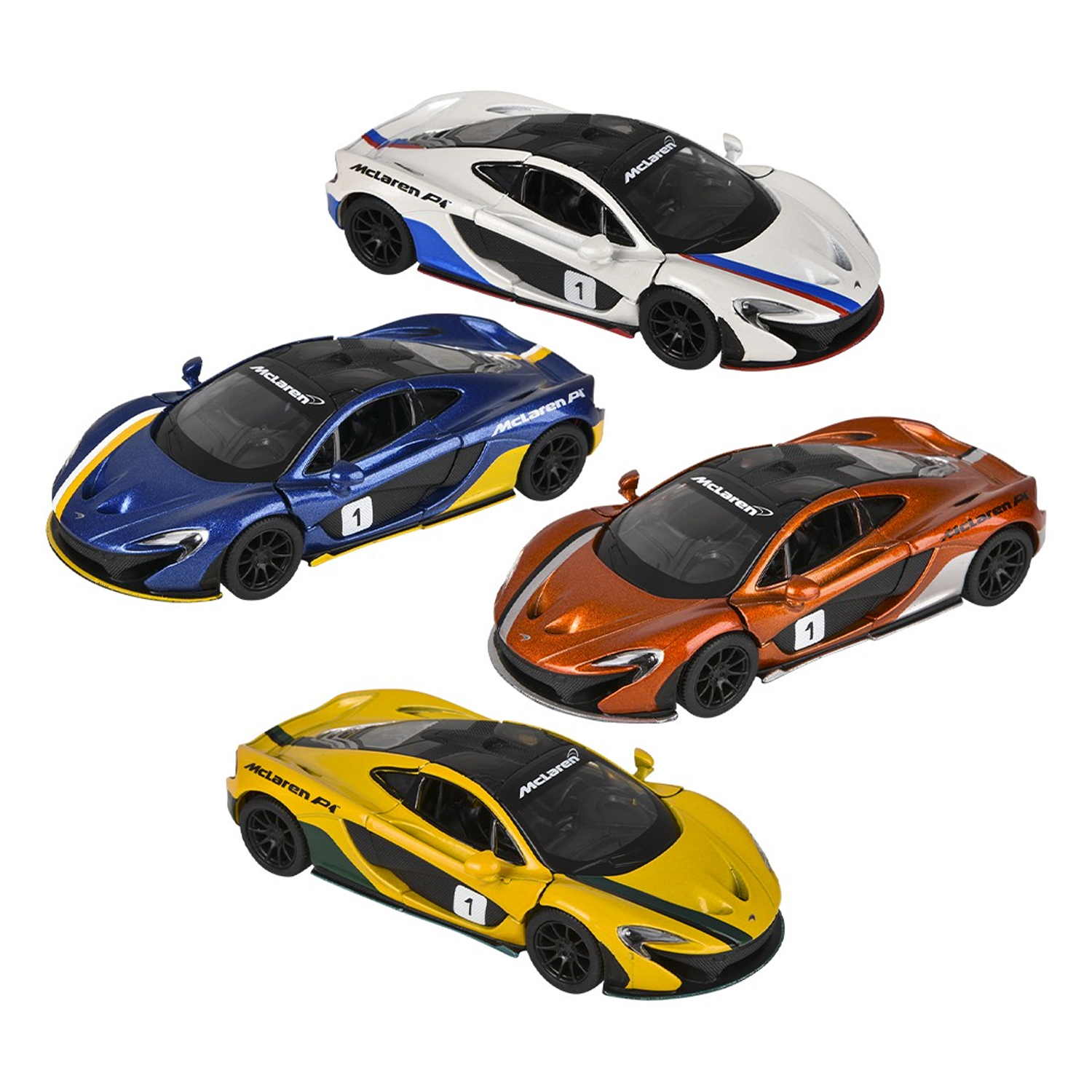 Die-Cast Pull Back 5" McLaren P1 (Single) - Random Color