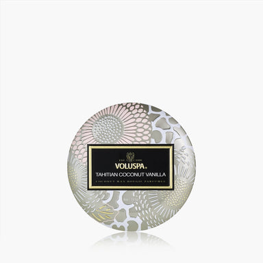 Voluspa Tahitian Coconut Vanilla Mini Tin Candle