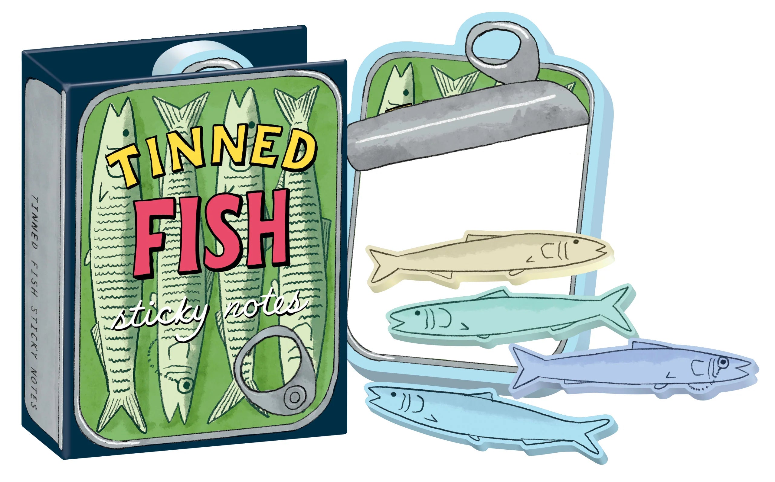 UPG Tinned Fish Sticky Notes