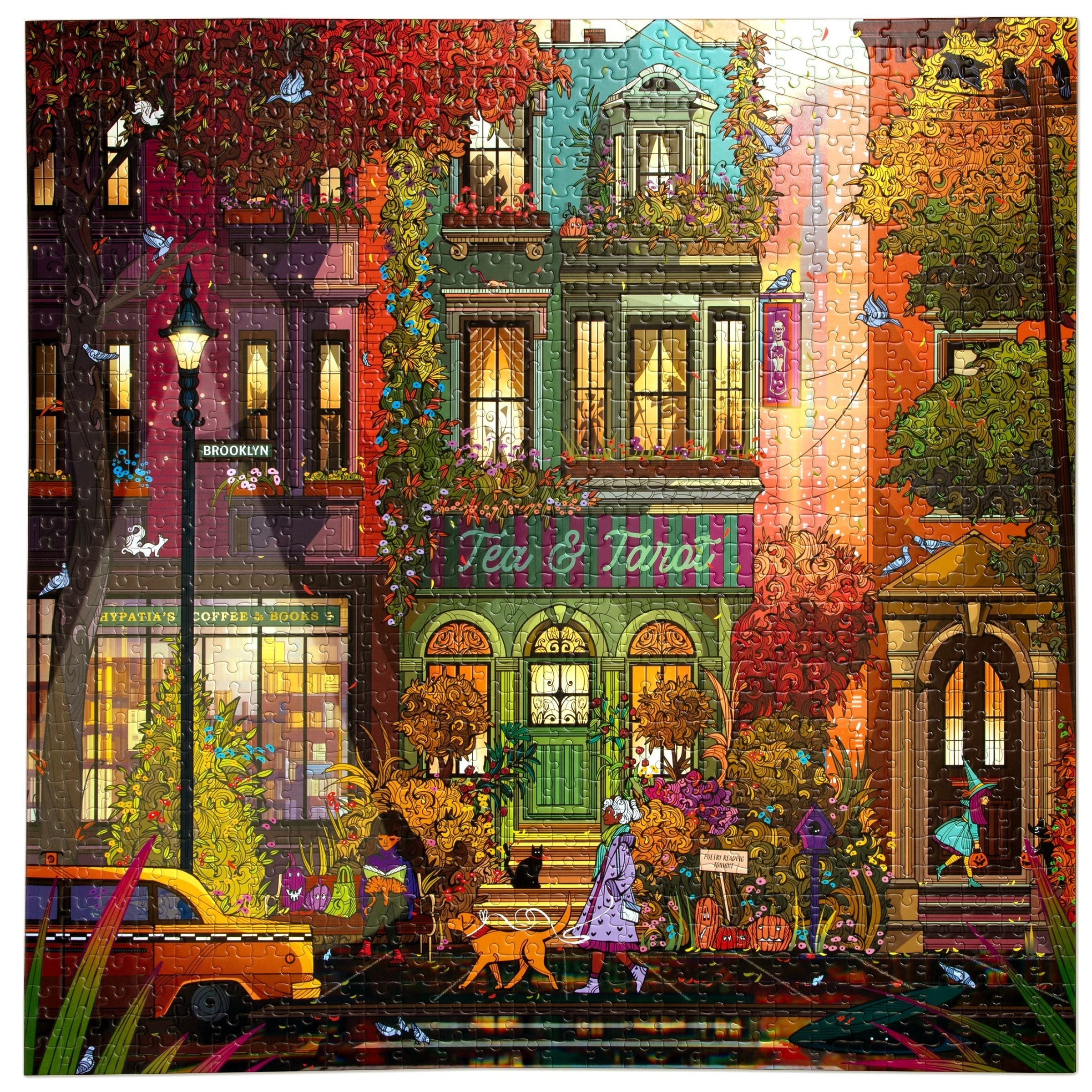 eeBoo Fall in Brooklyn 1000 Piece Puzzle