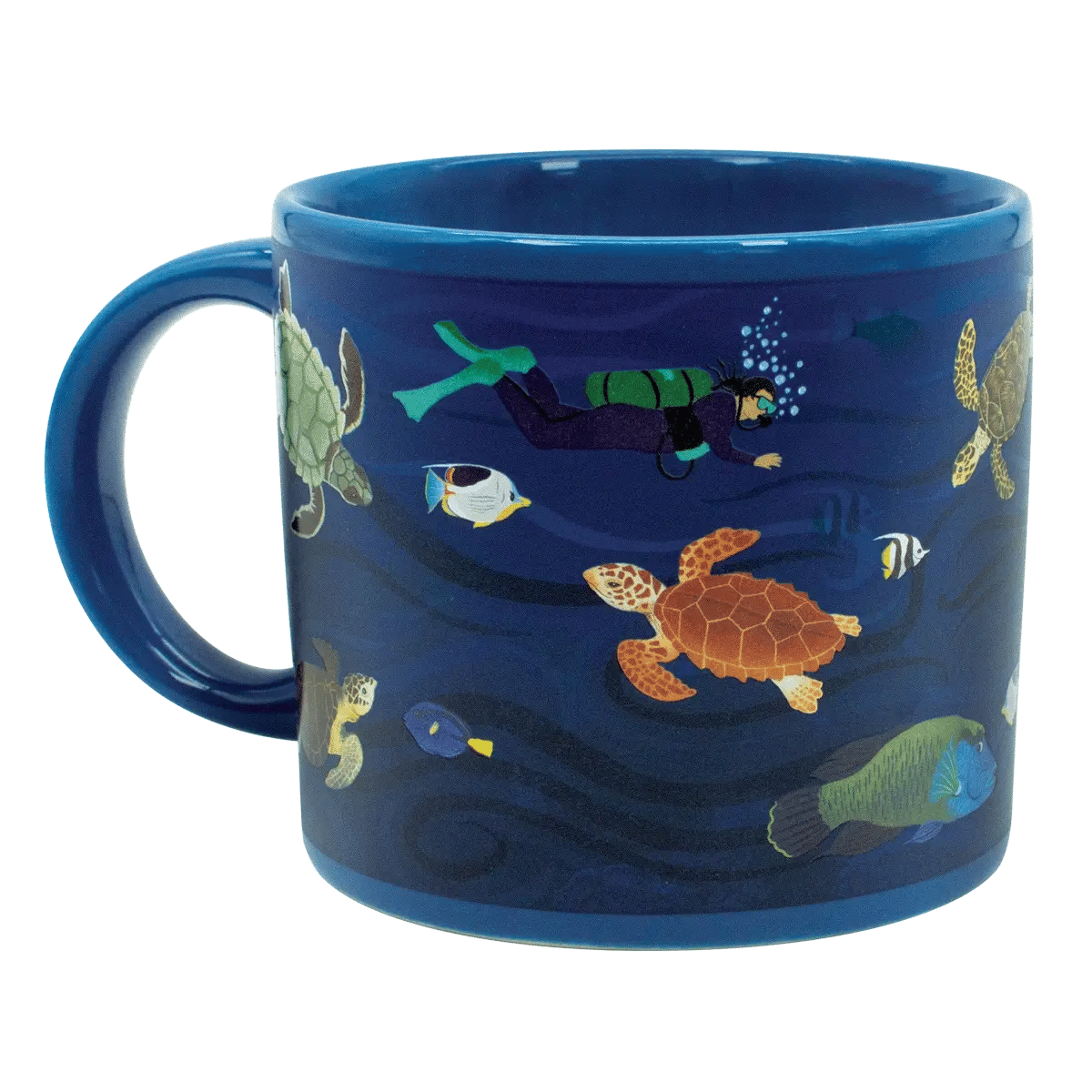 Sea Turtles at The Coral Reef Heat Transforming Mug