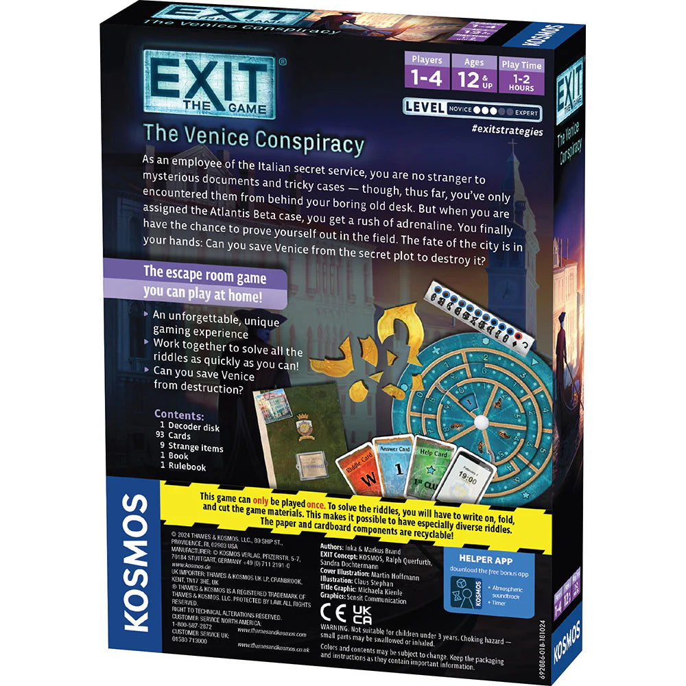 Exit The Game The Venice Conspiracy