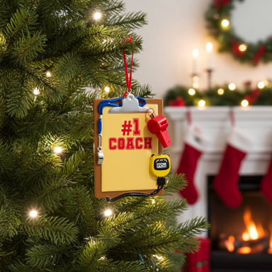 #1 Coach Ornament