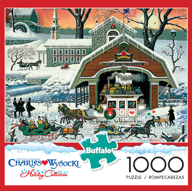 Charles Wysocki Twas' The Twilight Before Christmas 1000 Piece Puzzle