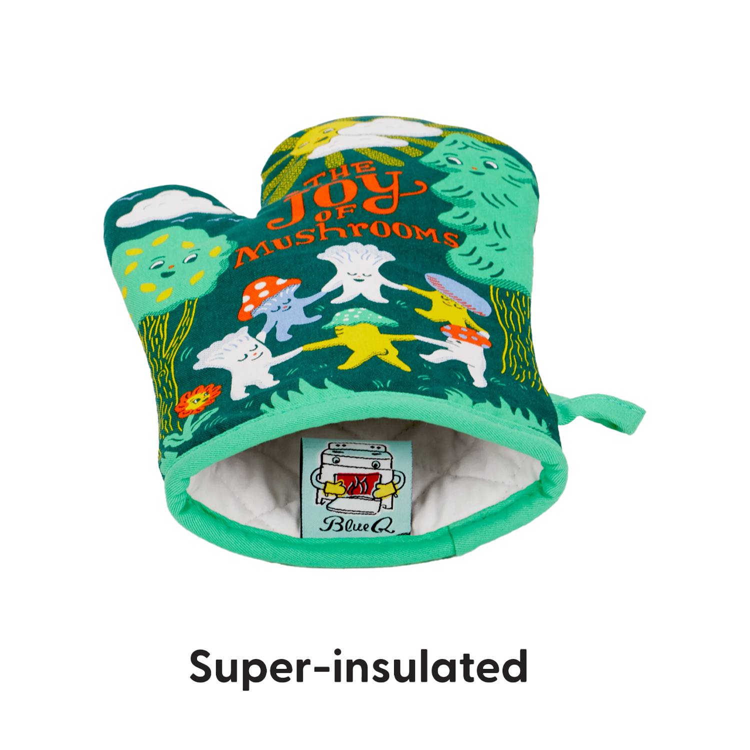 BLUQ The Joy Of Mushrooms Oven Mitt