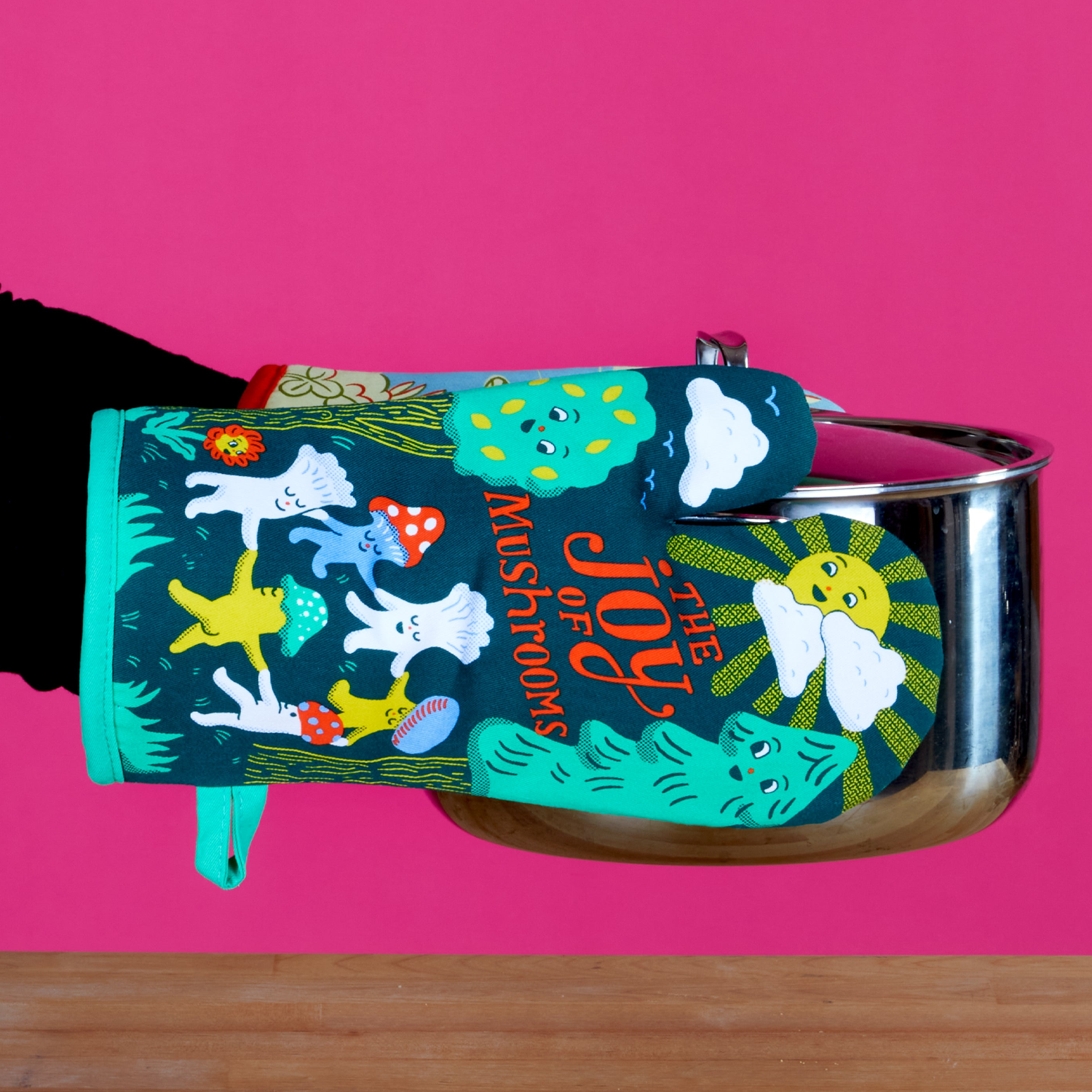 BLUQ The Joy Of Mushrooms Oven Mitt