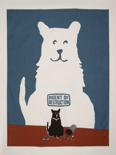 BLUQ Agent of Destruction Dish Towel