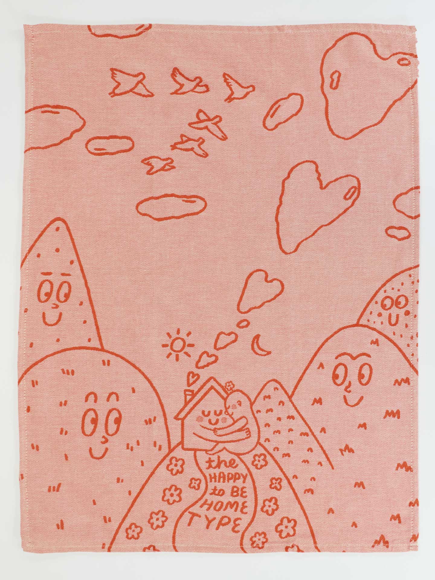 BLUQ The Happy To Be Home Type Dish Towel