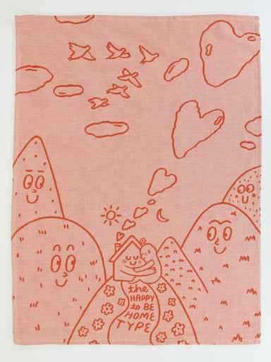 BLUQ The Happy To Be Home Type Dish Towel