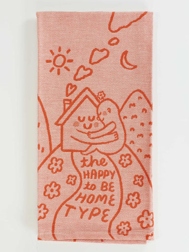 BLUQ The Happy To Be Home Type Dish Towel
