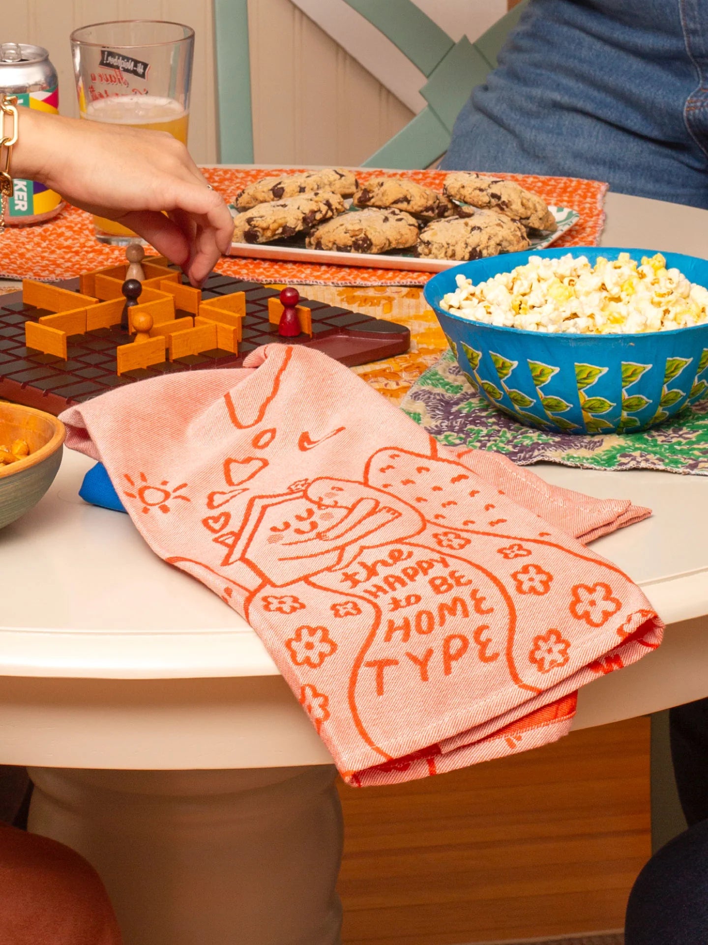 BLUQ The Happy To Be Home Type Dish Towel