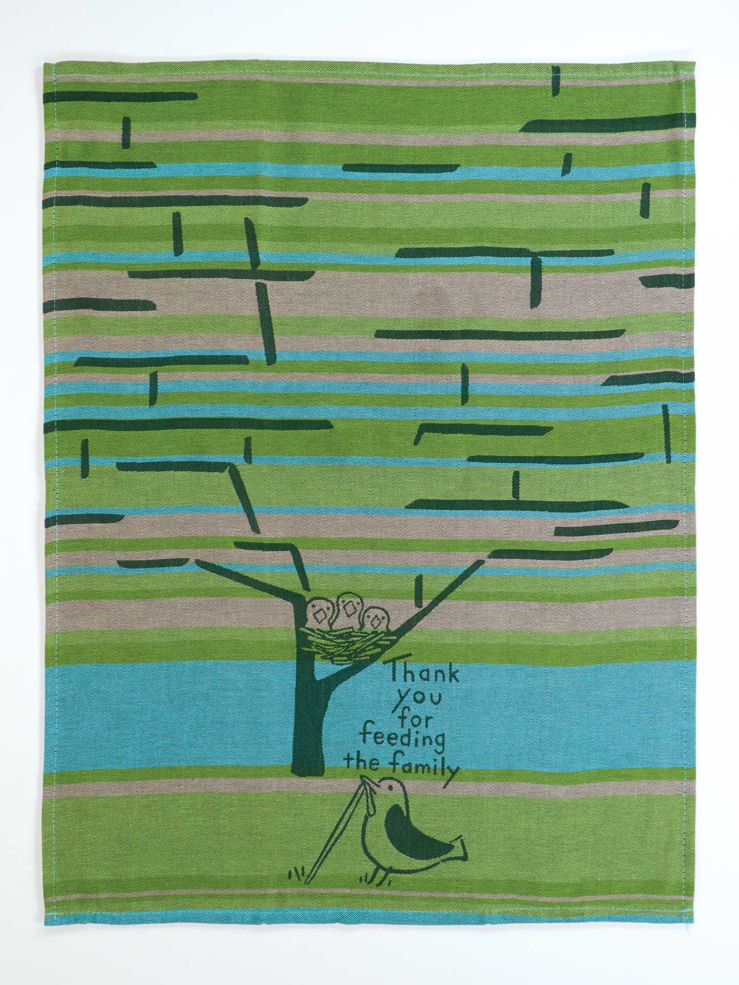 BLUEQ Thank You For Feeding The Family Dish Towel