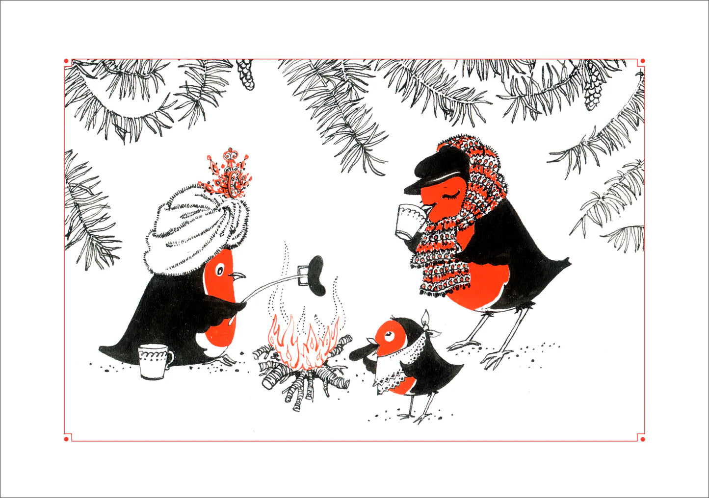 Patricia Burgess - Jolly Robins Boxed Holiday Card Assortment