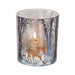 Frosty Deer Scene Small Glass Votive Holder