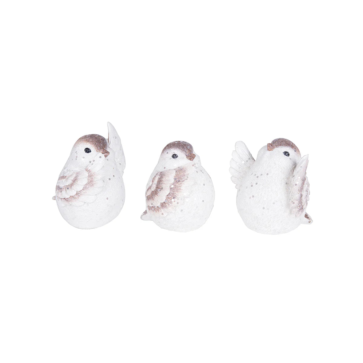 White Sitting Bird Figurine - (Single) Various Styles