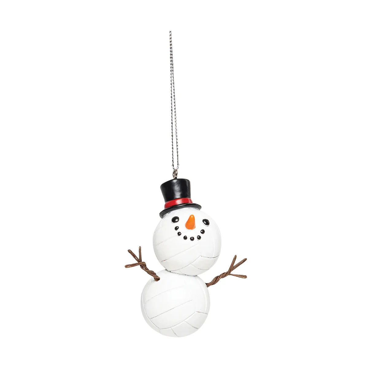 Volleyball Snowman Ornament