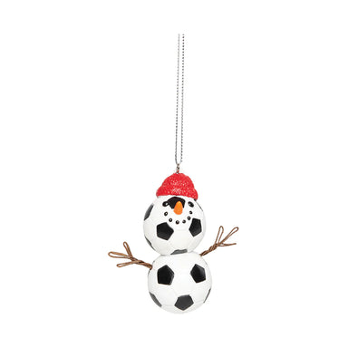 Soccer Snowman Ornament