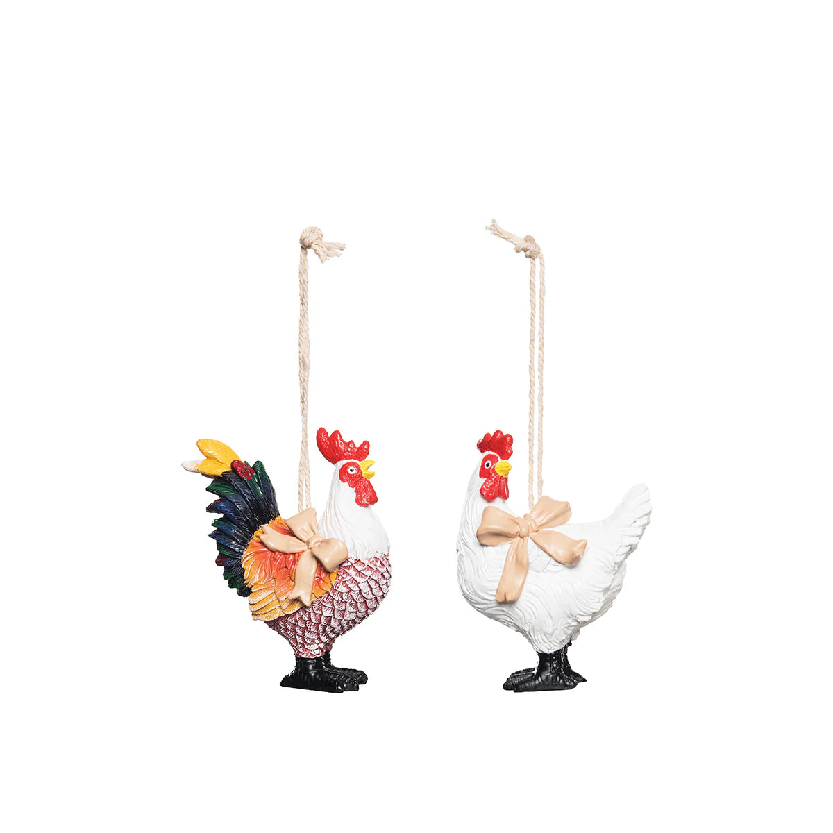 Chicken Ornament - (Single) Rooster or Hen