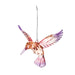 Pink and Purple Gem Hummingbird Ornament