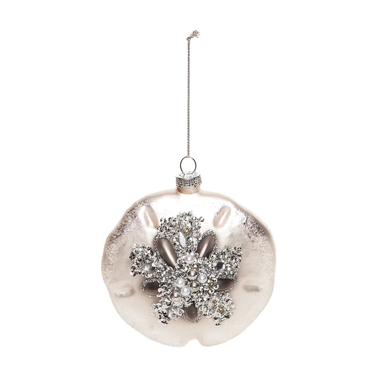 Glass and Gems Sand Dollar Ornament