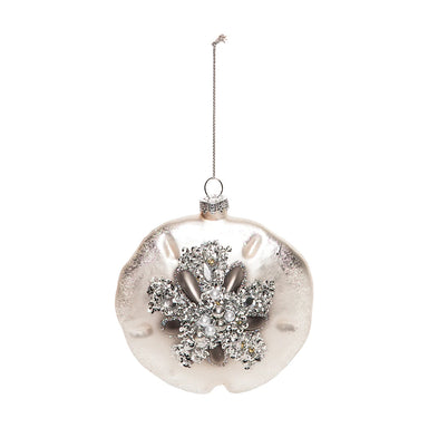 Glass and Gems Sand Dollar Ornament