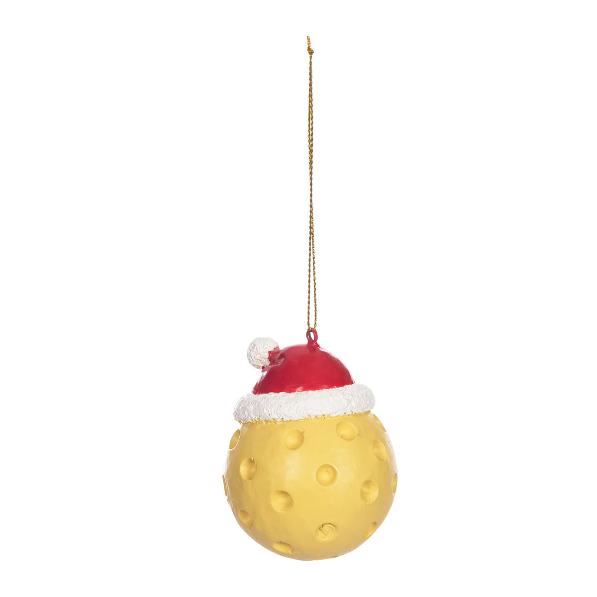 Pickleball with Santa Hat Ornament