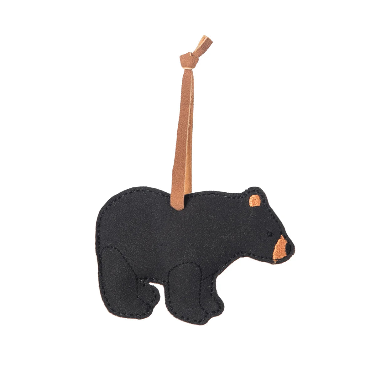 GLRE2 Faux Leather Bear Ornament