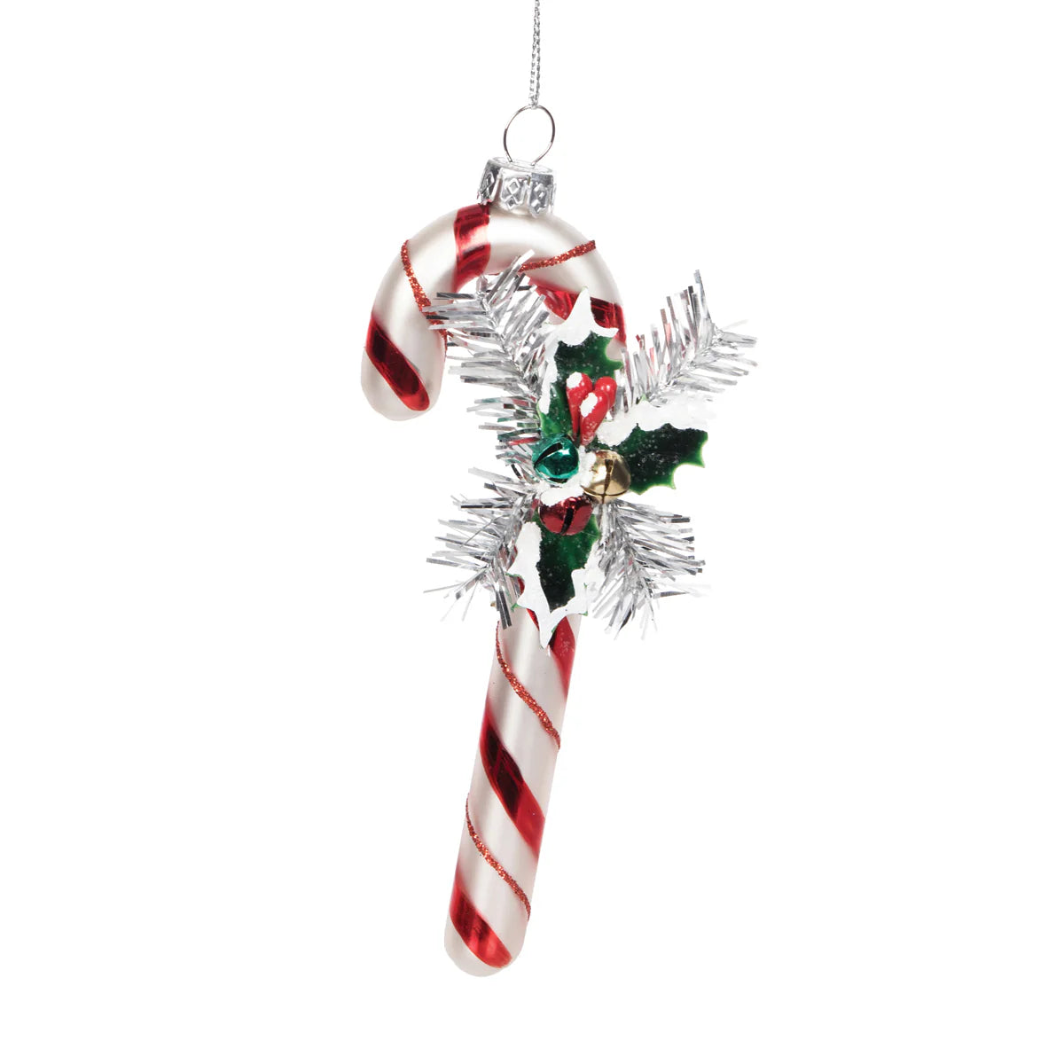 Glass Candycane Ornament